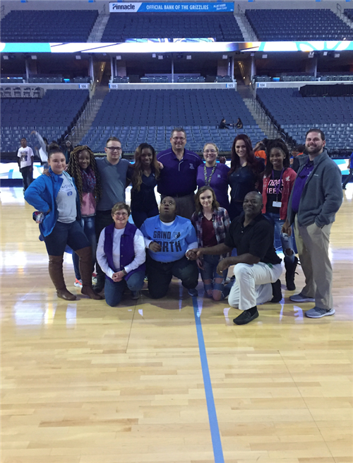 Students visited the FedEx Forum as a prize for selling 20 units or more in the school wise fundraiser 